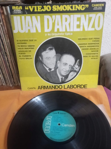 Juan D´arienzo - Viejo Smoking - Canta Armando Laborde Lp