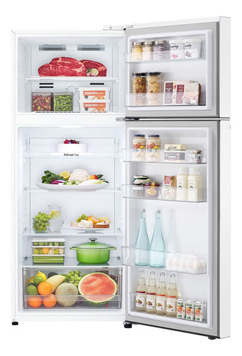 Geladeira LG Frost Free Inverter 375l Duplex Gn-b372pqwb - 1 Cor Branco 127V