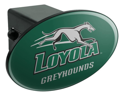 Loyola University Maryland Primary Logo Oval Tow Hitch Cover
