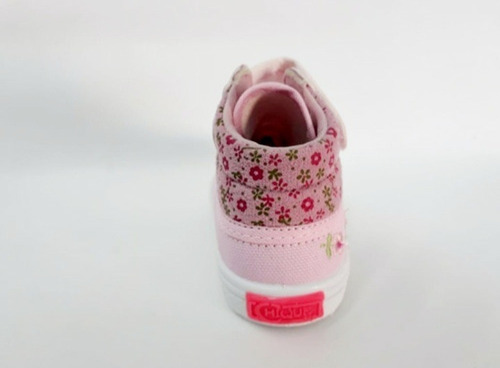 Tênis Bota Infantil Chique Top Lona Rosa Primeiros Passos