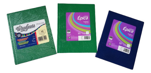 Pack De 3 Cuadernos Tapa Dura Nº1  48 Hojas  Araña Rayado