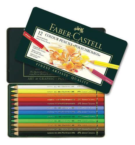 Lapis Cor Faber Castell Polychromos 012 Cores 110012