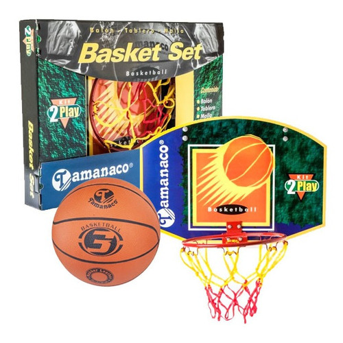 Kit De Basket Mini Tamanaco, Balón, Aro, Malla [original] 