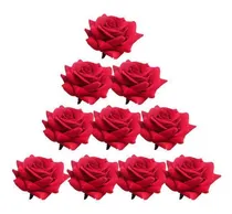 Comprar 2 Cabezas De Rosas Artificiales De Terciopelo Para Bodas En