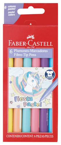 Marcadores Pastel X6 Colores Faber-castell