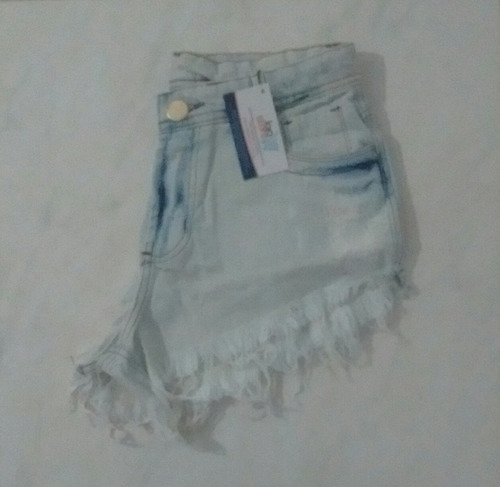 Shorts Jeans Femininos Customizados Com Lycra Cintura Alta