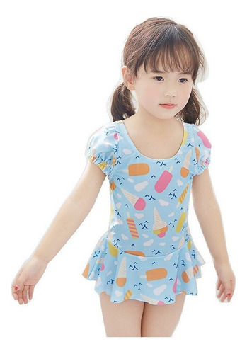 Traje De Baño Niñas Talla 2-12 Traje De Baño Para Niña Lindo