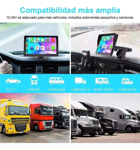 Estéreo 7 Inch Giratorio Portátil Aux With Carplay Y Android Auto Essgoo