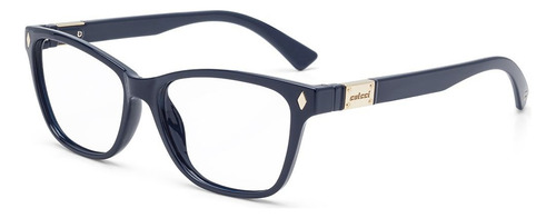 Armação Óculos Colcci Cleo C6096k6954 Feminino Retrô Cor Azul