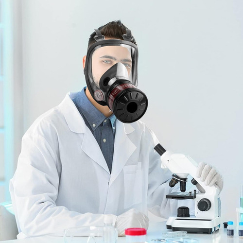 . Máscara De Gás Reutilizável Respirador Facial Completo