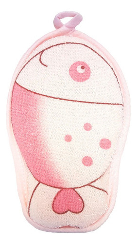 Esponja De Baño P/bebe Rosa Lisfar Rosa Pez