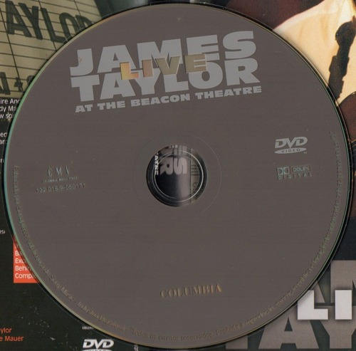 Dvd James Taylor- En vivo en el Beacon Theatre- Lacrado