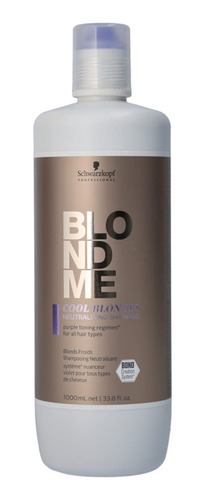 Blondme Cool Blondes - Champu Neutralizante  Limpiador Hidr