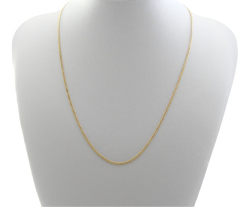 Cordão Colar De Ouro 18k 750 Grumet - Feminino - 41cm