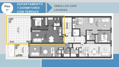 Imagen 8 de 21 de Departamento 1 Dormitorio Con Terraza - Lourdes