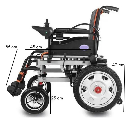 Silla De Ruedas Eléctrica Plegable Con Joystick