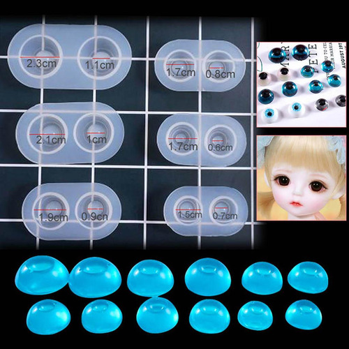 3 Moldes Para Ojos De Muñeca, Moldes Para Ojos De