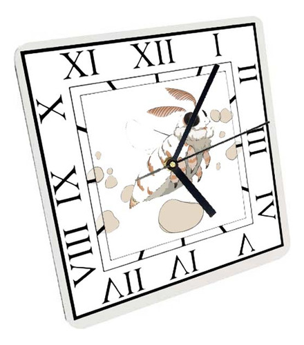 Reloj Madera Brillante Pared Y Mesa Bichos Kawaii A133