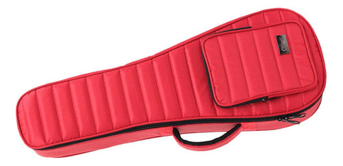 Estuche For Guitarra Ukelele Concierto Acolchado Rojo