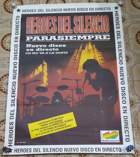 Heroes Del Silencio - Afiche Difusion Cd Parasiempre Bunbury