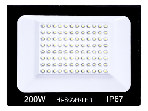 Refletor Led 200w Holofote Bivolt Prova Dágua Ip67 Frio