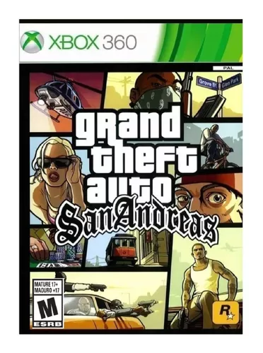 Jogo Gta Grand Theft Auto San Andreas Xbox 360 Xbox One em