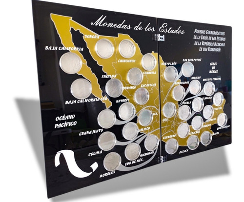 Exhibidor De  Acrílico De Monedas De Los Estados De $100
