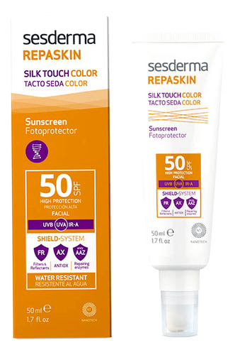 Repaskin Facial Spf50 Tacto Seda Color X 50ml