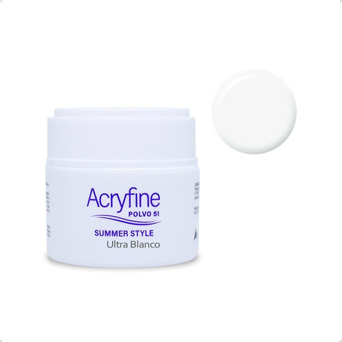 Polímero Acryfine 51  X 30gr Uñas Acrílicas Esculpidas