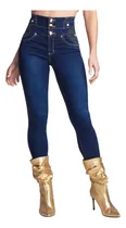 Comprar Pantalón Mezclilla Mujer Seven Cintura Alta Levanta Pompa 