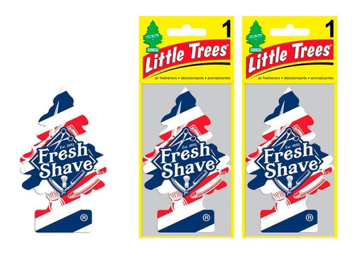 2 Little Trees Aromatizantes Carros E Ambiente Fresh Shave