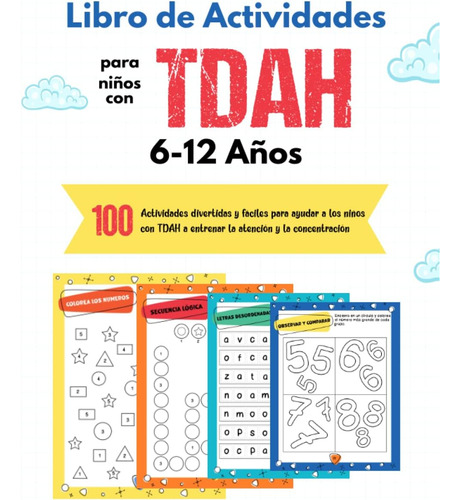 Libro: Libro De Actividades Para Niños Con Tdah: 100 Juegos