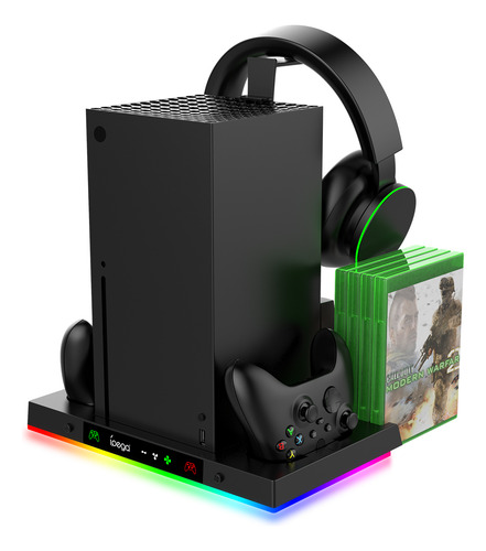 Enfriator Charger Base With Rgb Light For Xbox Series X