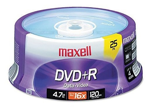 Maxell 639011 Dvd + R 4,7 Gb Husillo 25 Count.