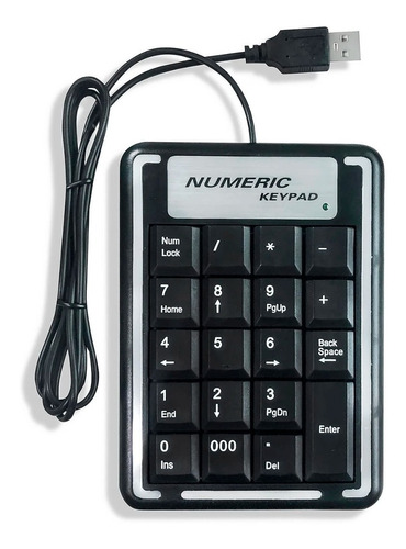 Teclado Númerico Usb 19 Key Teclas Keypad Para Notebook Pc