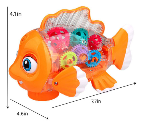 Equipamento Elétrico Transparente Em Forma De Peixe Fofo,