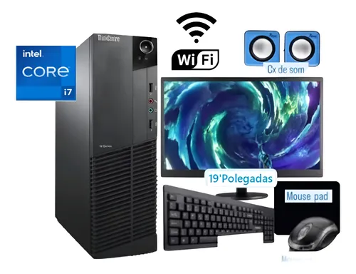 comprar Cpu + Monitor Lenovo Intel Core I7  16gb Ram Ssd512gb Win11