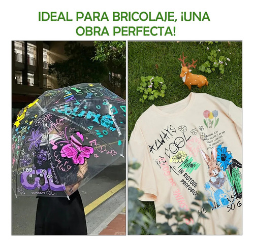 Et Rotulador Acrílico Con Punta De Pincel De 48 Colores