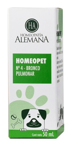 Homeopet Bronco Pulmonar Homeopatía Alemana