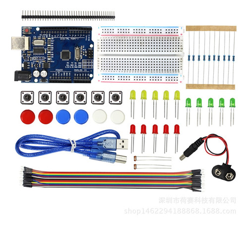 Principiante Kit Inicial Para Arduino Uno Compatible