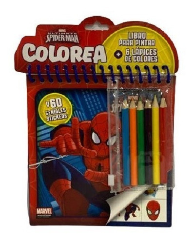 Libro Para Pintar Y Colorear - Marvel - Ultimate Spider-man