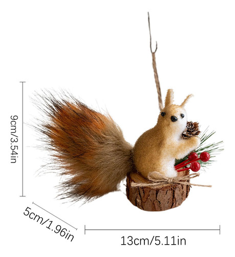 Adornos De Ardilla Para Árbol De Navidad Adornos De Ardilla