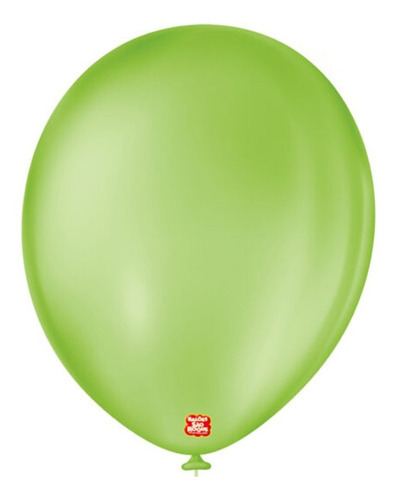 Balão Látex Verde Lima 11 Polegadas 28cm São Roque 50 Unid