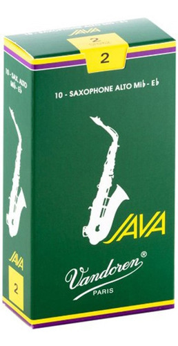 Pack De Cañas Vandoren Java Sr262 De Saxo Alto N2 X10u