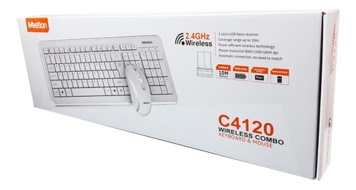 Imagen 2 de 2 de Teclado Mouse Inalámbrico Multifunción Usb Meetion