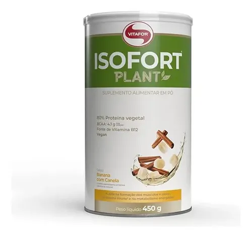 Isofort Plant Banana Com Canela 450g Vitafor