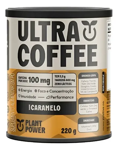 Ultracoffee 220g Plant Power Sabor Caramelo - R$ 78