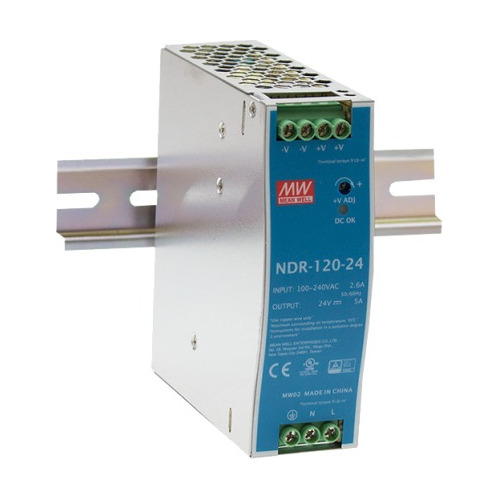 Fuente De Poder Ndr-120-24 Mean Well, 120w: 24vcd 5a