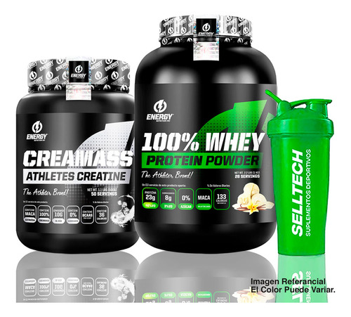 Energy Nutrition Proteína Whey 1kg Vainilla+creatina 500gr