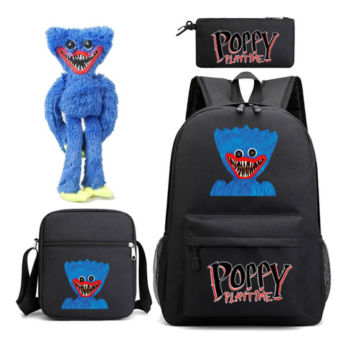 Mochila De Peluche Con Diseño De Amapola De Huggy Wuggy, 4 U